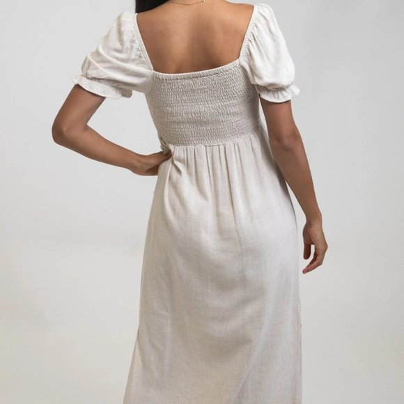 Linen Midi Dress - Picture 4 of 8